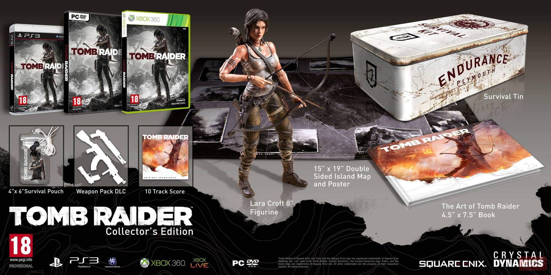 Tomb Raider - Gyűjtői kiadások és Steam elővásárlási akció - GAMEPOD.hu PC  / PS3 / Xbox360 hír